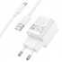 Мережевий зарядний пристрій з кабелем HOCO C145A Charm single port QC3.0 charger set(Type-C) White (6942007630238) (19851)