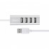 USB-хаб HOCO HB1 4USB Line machine Silver (6957531038146) (14951)