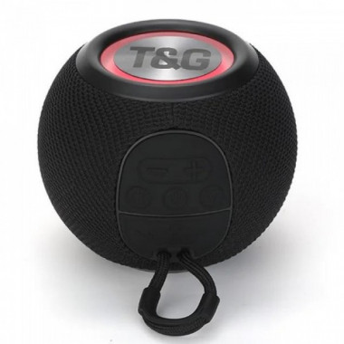Портативная Bluetooth колонка TG337 5W радио с подсветкой Черная (14261)