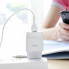 Мережевий зарядний пристрій з кабелем HOCO C72A Glorious single port charger set(Micro) 10.5W White (6931474713001) (461)