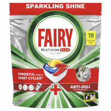 Таблетки для посудомоечных машин Fairy Platinum Plus All in One Lemon 19 шт. (8700216236669) (7461)