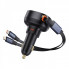 Автомобільний зарядний пристрій Baseus Enjoyment Pro Car Charger C+Retractable C & iP Cable 60W Cluster Black (C00057802111-00) (8561)