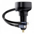 Автомобільний зарядний пристрій Baseus Enjoyment Pro Car Charger C+Retractable C & iP Cable 60W Cluster Black (C00057802111-00) (8561)