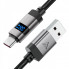 Кабель ACEFAST C15-04 USB-A to USB-C zinc alloy digital display braided charging data cable Black (6974316283737) (19761)