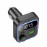 АЗП з FM-модулятором HOCO E85 Tiger PD20W+QC3.0 car BT FM transmitter Black (6942007634304) (19861)