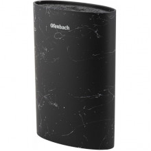 Підставка-колода Ofenbach Black Marble для кухонних ножів і ножиць 16х7х22.5см, овальна (2961) Підставка-колода Ofenbach Black Marble для кухонних ножів і ножиць 16х7х22.5см, овальна (2961)