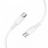 Кабель HOCO X120 Beneficio 60W charging data cable C to C White (6942007658935) (20171)