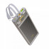Зовнішній акумулятор HOCO J104 Discovery edition 22.5W fully compatible power bank with cable(10000mAh) Gray (6931474788955) (17271)