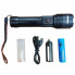 Фонарь ручной аккумуляторный Arexes BL-2207-GT-100 с функцией powerbank аккумулятор 18650 (9271)
