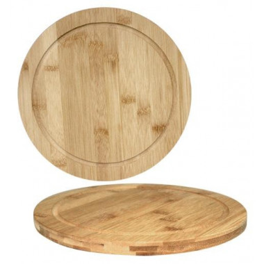 Дошка обробна "Bamboo" кругла Ø25см, бамбукова (2371)