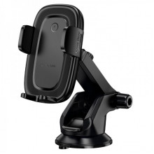 Автотримач для телефона з БЗП BOROFONE BH223 Follower push-type wireless fast charging car holder(center console) (6941991121319) (17471)