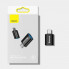 Адаптер Baseus Ingenuity Series Mini OTG Adaptor Type-C to USB-A 3.1 Blue (ZJJQ000003) (14671)