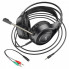 Игровые наушники с микрофоном HOCO W106 Tiger Gaming Headset проводные, с оголовьем Черные (18671)