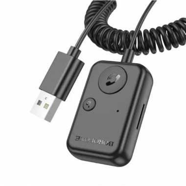 Автомобильный FM модулятор Borofone BC49 June USB трансмиттер с Bluetooth V5.3 (20771)