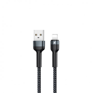 Кабель Remax Jany USB 2.0 to Lightning 2.4A 1M Черный (RC-124i) (2871)