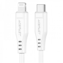 Кабель ACEFAST C3-01 Type-C to iP 3A, 30W, TPE, TPE connectors, White (6974316280811) (14971)