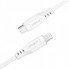 Кабель ACEFAST C3-01 Type-C to iP 3A, 30W, TPE, TPE connectors, White (6974316280811) (14971)