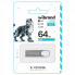 Флеш-накопичувач Wibrand USB 2.0 Irbis 64Gb Silver (WI2.0/IR64U3S) (81)