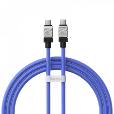 Кабель Baseus CoolPlay Series Fast Charging Cable Type-C to Type-C 100W 1m  Blue (CAKW000203) (15081)