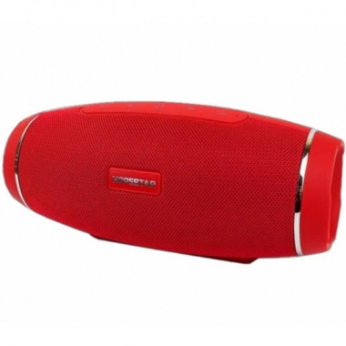Портативная беспроводная Bluetooth колонка Hopestar H27 / 10W, Bluetooth, TWS, FM, MP3, AUX, Mic Красная (21281)