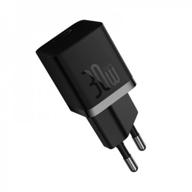 Мережевий зарядний пристрій Baseus GaN5 Fast Charger(mini) 1C 30W EU Black (CCGN070401) (381)
