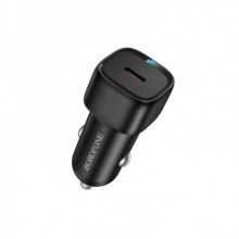 Автомобільний зарядний пристрій BOROFONE BZ34A Cloud single port PD20W car charger Black (6941991122316) (17481)