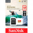 Карта пам'яті microSDXC (UHS-1 U3) SanDisk Extreme For Action Cams and Drones A2 128Gb class 10 V30 (R190MB/s,W90MB/s) (adapter) (SDSQXAA-128G-GN6AA) (481)