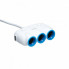 Автомобильное зарядное устройство Тройник разветвитель 3 выхода + 2USB 2.1A Hoco C1 USB Hub Белый (20581)