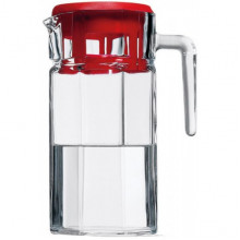Глечик скляний Kosem Jugs 1235мл з пластиковою кришкою (3581)