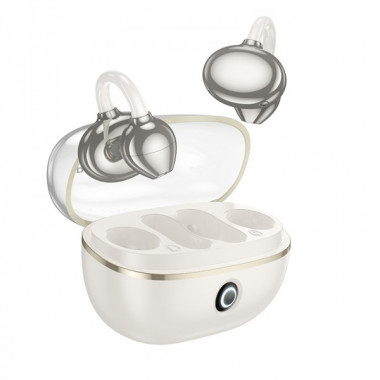Бездротові навушники BOROFONE FQ5 Spirit clip-on true wireless BT headset Milky white (6941991117183) (8581)