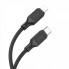 Кабель HOCO X90 Cool silicone PD charging data cable for iP Black (6931474788382) (14681)