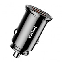 Автомобильное зарядное устройство Baseus Circular Plastic A+A 30W Dual QC3.0 Черный (CCALL-YD01) (3681)