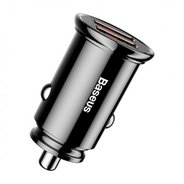 Автомобильное зарядное устройство Baseus Circular Plastic A+A 30W Dual QC3.0 Черный (CCALL-YD01) (3681)