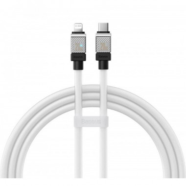 Кабель Baseus CoolPlay Series Fast Charging Cable Type-C to iP 20W 1m White (CAKW000002) (15091)