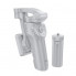 Триосьовий стабілізатор HOCO K24 Support 3-axis smart gimbal Gray (6942007635547) (21091)