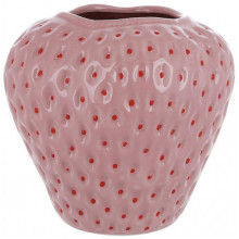 Ваза керамічна Strawberry Ø18х17см, рожева (18191)