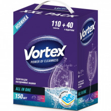 Таблетки для посудомоечных машин Vortex All in 1 150 шт. (4823071629828) (12391)