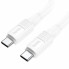 Кабель HOCO X84 Solid Type-C to Type-C 1м charging, ток до 3A для смартфонов 60W Белый (20391)