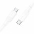 Кабель HOCO X84 Solid Type-C to Type-C 1м charging, ток до 3A для смартфонов 60W Белый (20391)
