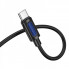 Аудіокабель BOROFONE BL20 Type-C to 3.5mm male, silicone, 1m,  Black (6941991114410) (17491)