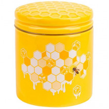 Банка керамічна "Sweet Honey" 480мл для сипучих продуктів, жовтий (2591) Банка керамічна "Sweet Honey" 480мл для сипучих продуктів, жовтий (2591)