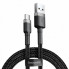 Кабель Baseus Cafule USB 2.0 to Type-C 3A 1M Черный/Серый (CATKLF-BG1) (3591)