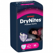 Подгузники Huggies DryNites для девочек 4-7 лет 10 шт (5029053527581) (5691)