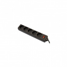 Сетевой фильтр питания Defender ES 3m 5 роз. black (99485) (15791)