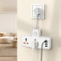 Мережевий подовжувач HOCO  AC12A Reise 2-position expansion socket(PD30W/1C3A) (8.5 cm) White (6942007607100) (19791)