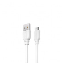 Кабель Remax Suji Pro USB 2.0 to microUSB 2.4A 1M Белый (RC-138m-w) (2791)