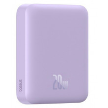 Зовнішній акумулятор Baseus Magnetic Mini Air Wireless Fast Charge Power Bank 6000mAh 20W Nebula Purple（With Simple Series Charging Cable Type-C to (P10059002513-00) (19102)