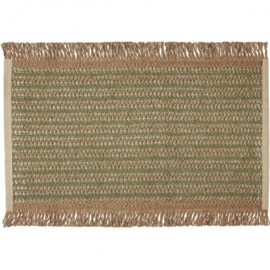 Набір 6 льняних підтарельників "Rustic Green" 30х45см, прямокутні (20302)