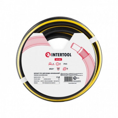 Шланг для воды 4-х слойный 3/4", 10м, армированный, PVC INTERTOOL GE-4121 (21302)