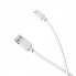 Кабель BOROFONE BX14 USB to iP 2.4A, 2m, PVC, TPE connectors, White (6957531090007) (17402)